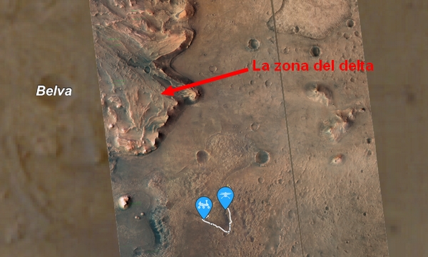nasa perseverance maps