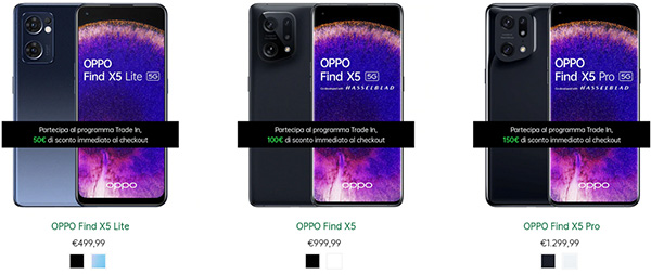 Le innovazioni nella serie Find X5 di OPPO