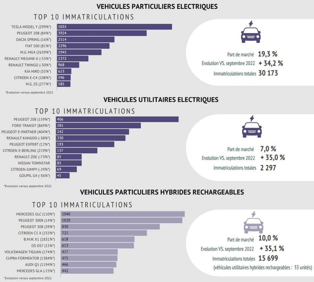 Vendita Francia auto elettriche