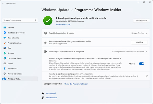Come installare la RTM Windows 11 22H2 subito