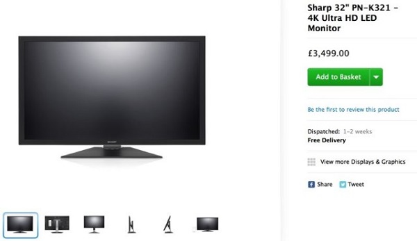 Sharp PN-K321 4K Ultra HD, Apple Store