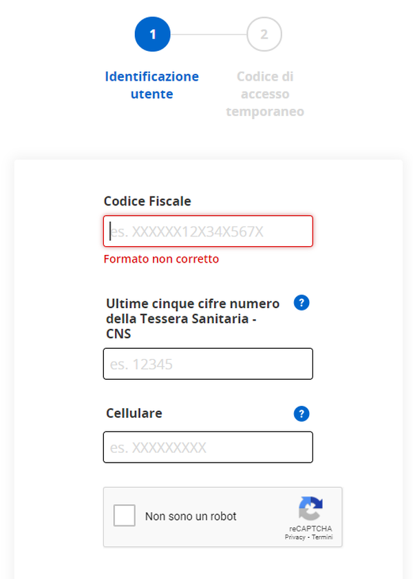 tampone 1 clic