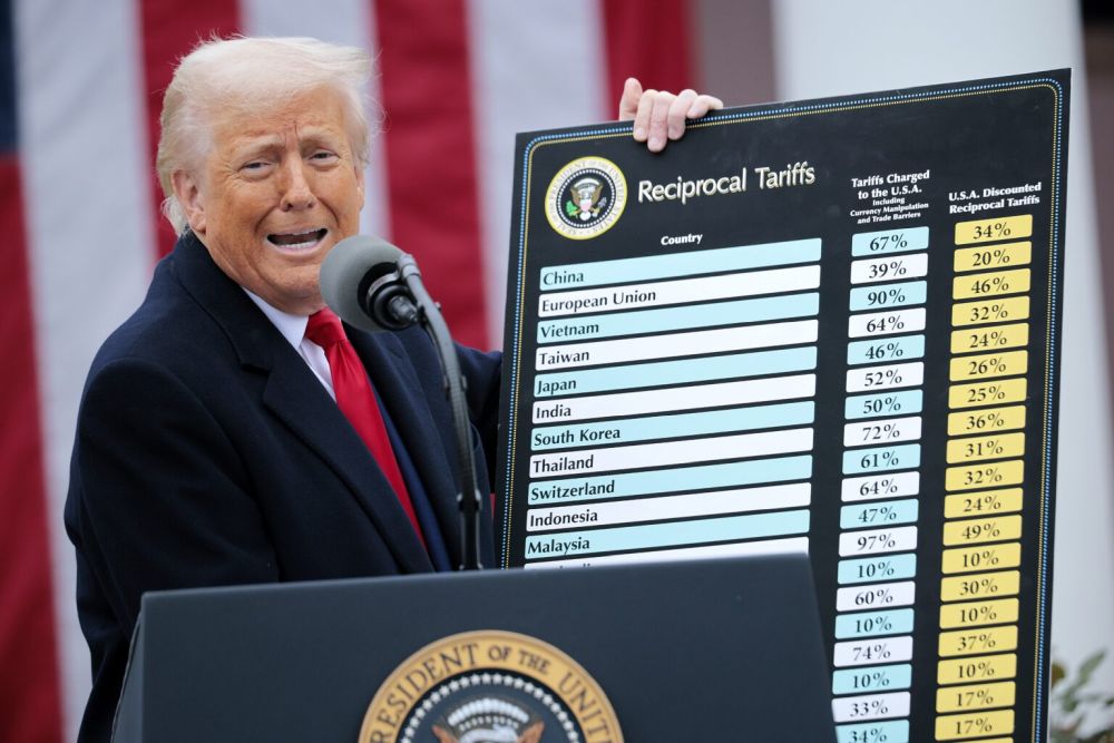 Donald Trump annuncio dazi tabella