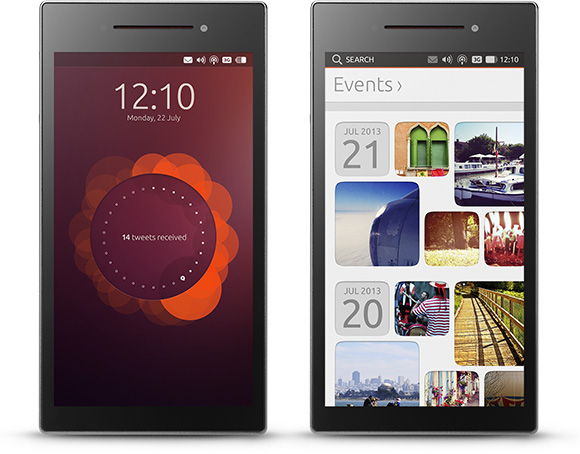 Interfaccia Ubuntu Edge