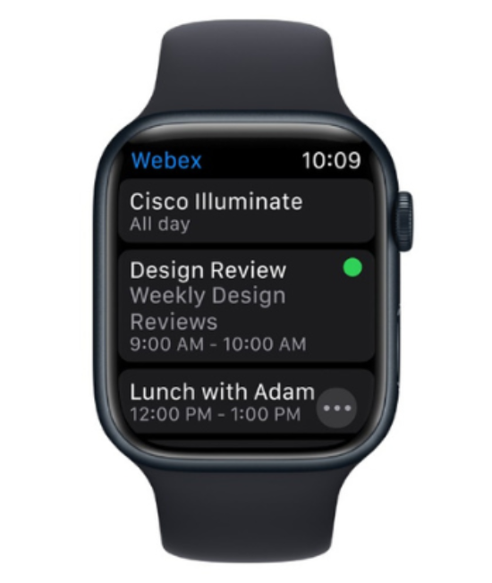 webex apple watch