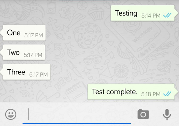 WhatsApp, notifica lettura messaggio