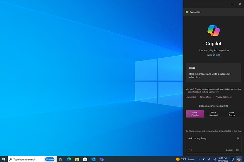Windows 10 Copilot