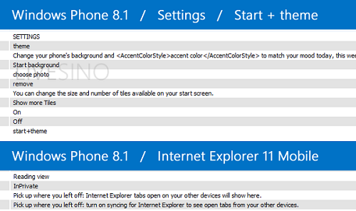 Windows Phone 8.1: sfondi intercambiabili