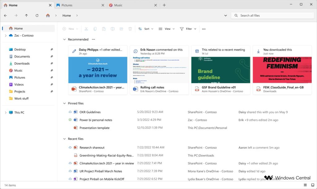 come sar il nuovo Esplora file di Windows 11